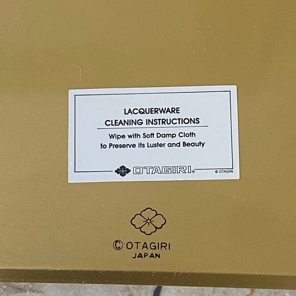 Vintage Otagiri Gold Lacquerware Address Book Bamboo Design 1960s 1970s UNUSED - Picture 5 of 6